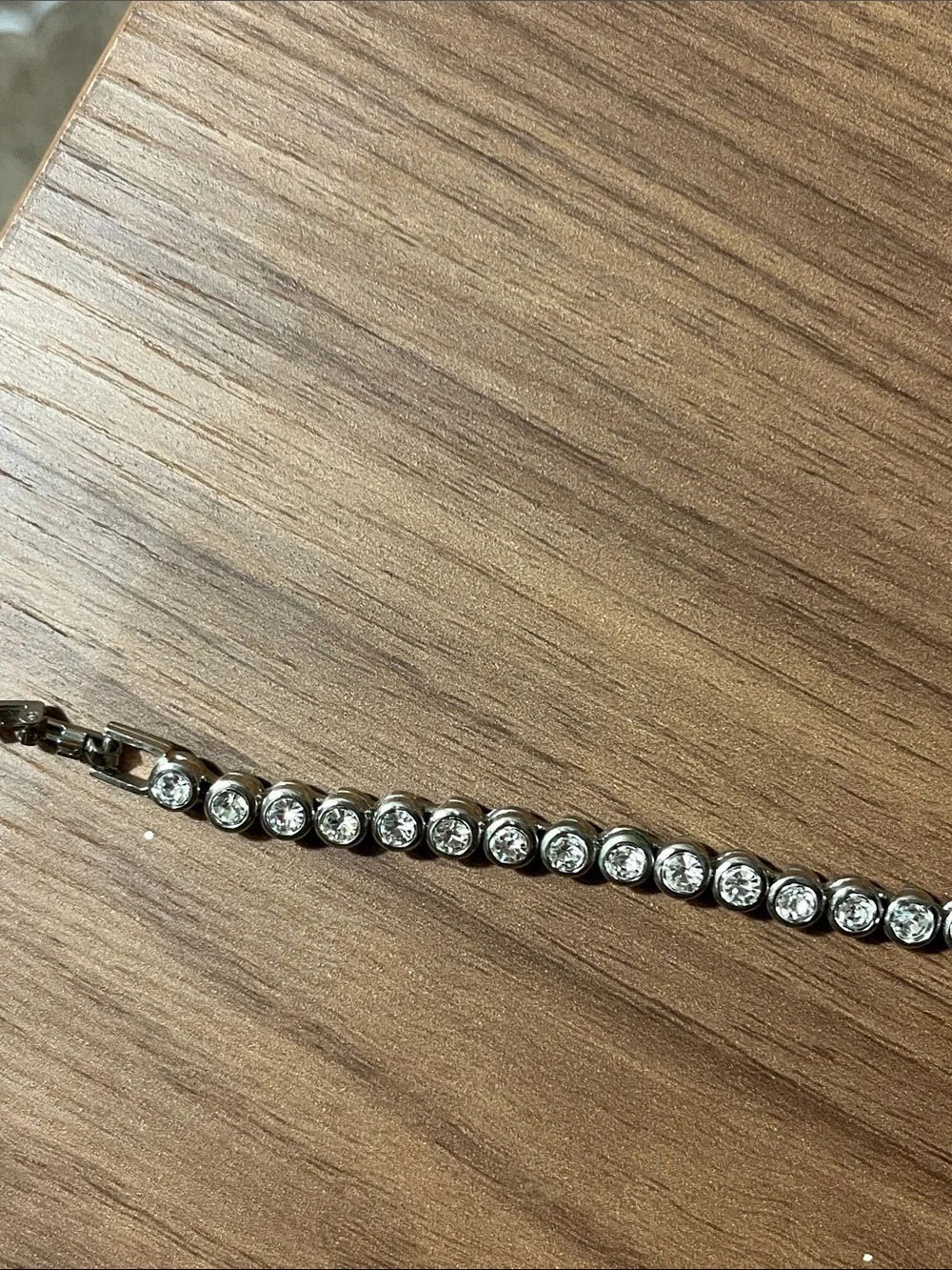 Avon Silver Crystal Tennis Bracelet